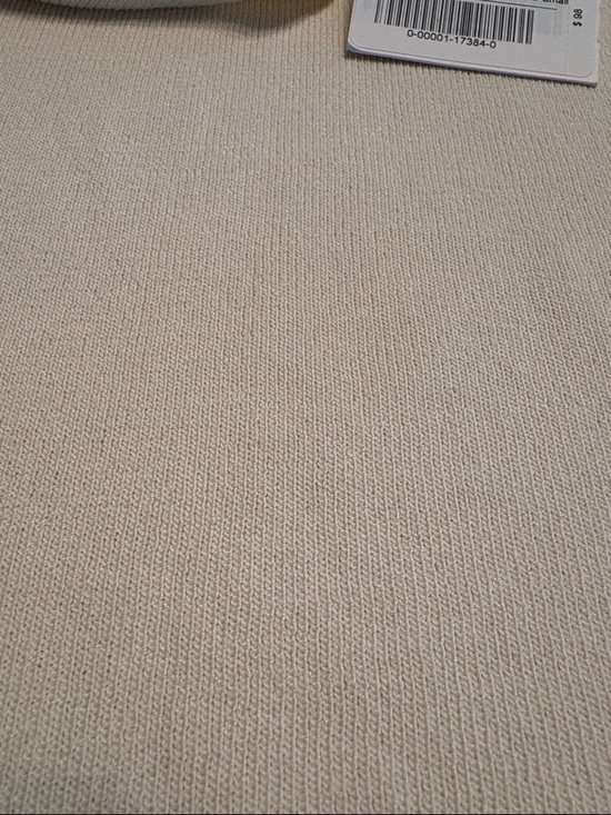 Everlane women’s The Viscose Mock Neck Top fine ribbed Light Beige Size XS NWT - Picture 8 of 9